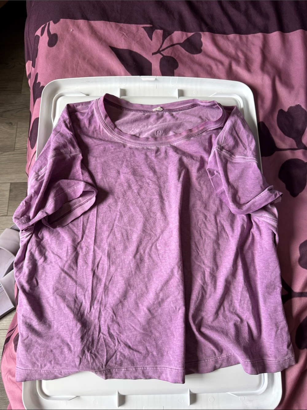 lululemon athletica Light Purple Women's Short Sleeve Tee
